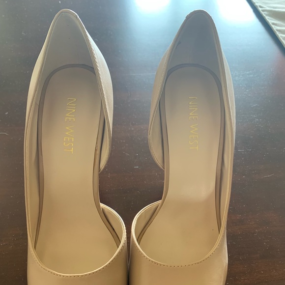 Nine West Beige open toe D’orsay heels - Picture 2 of 5
